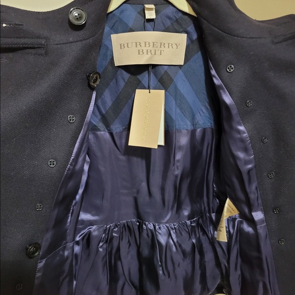 Burberry Brit peacoat in Navy NEW - Picture 11 of 13